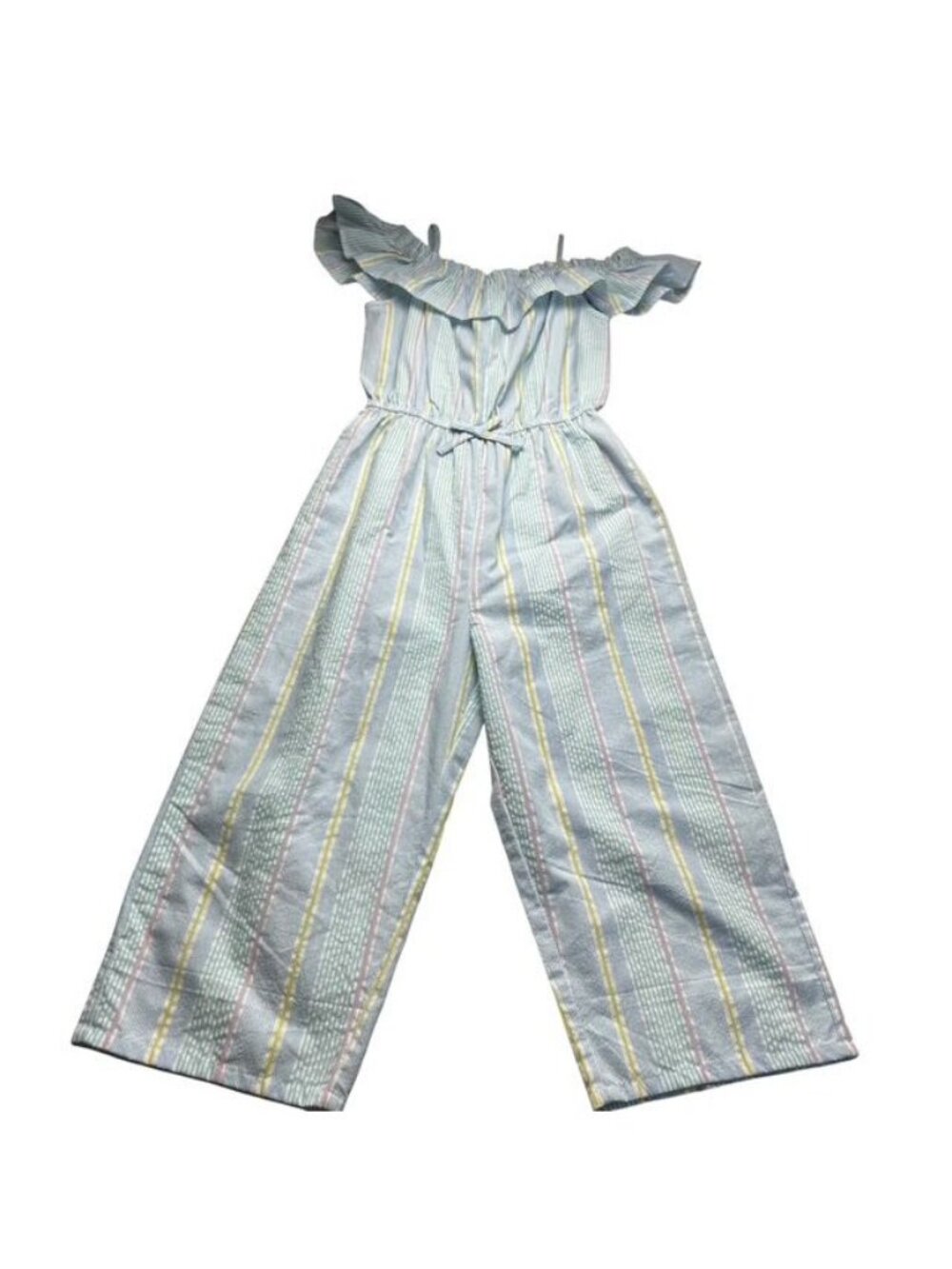 Primark Striped Off The Shoulder Jumpsuit Girls Size 11-12